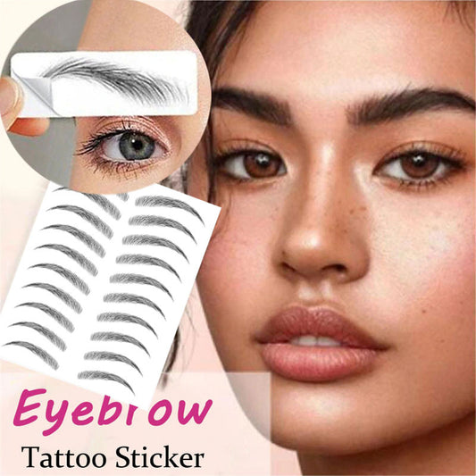 Water-based Hair-liked Authentic Eyebrow Tattoo Sticker