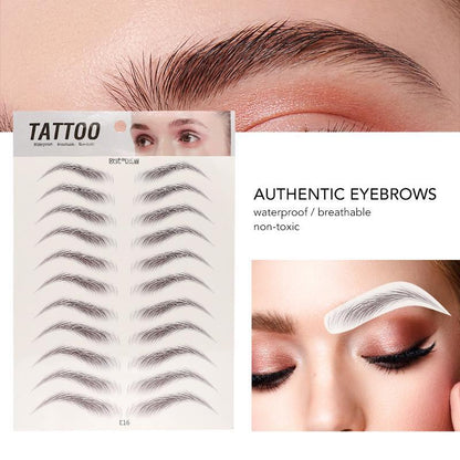 Waterproof Natural Simulation Eyebrow Stickers